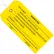 Global Industrial Inspection Tag, "Inspected", #5, Pre-Strung, 4-3/4"L x 2-3/8"W, Yellow, 1000/Pack