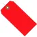 Global Industrial Plastic Shipping Tag, Pre-Wired, 6-1/4"L x 3-1/8"W, Red, 100/Pack