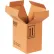 Global Industrial F-Style Haz Mat Boxes For Two 1 Gal Container, 9"Lx6-11/16"Wx10-1/4"H, Kraft - Pkg Qty 20