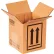 Global Industrial Haz Mat Boxes For 1 Quart Container, 4-7/16"L x 4-7/16"W x 5"H, Kraft - Pkg Qty 25