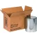 Global Industrial Haz Mat Boxes For Two 1 Gallon Containers, 14-1/8"Lx6-7/8"Wx7-7/8"H, Kraft - Pkg Qty 20