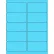 Tape Logic Removable Rectangle Laser Labels, 2"L x 4"W, Pastel Blue, 10 Labels/Sheet