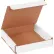 Global Industrial™ Corrugated Mailers, 5"L x 5"W x 1"H, White - Pkg Qty 50