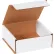 Global Industrial™ Corrugated Mailers, 5"L x 5"W x 2"H, White - Pkg Qty 50