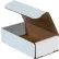 Global Industrial™ Corrugated Mailers, 7"L x 4"W x 2"H, White - Pkg Qty 50
