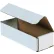 Global Industrial™ Corrugated Mailers, 8"L x 2"W x 2"H, White - Pkg Qty 50