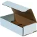Global Industrial™ Corrugated Mailers, 8"L x 4"W x 2"H, White - Pkg Qty 50