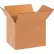 Global Industrial™ Multi Depth Cardboard Corrugated Boxes, 10"L x 8"W x 8"H, Kraft - Pkg Qty 25