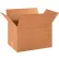 Global Industrial™ Multi Depth Cardboard Corrugated Boxes, 18"L x 12"W x 12"H, Kraft - Pkg Qty 25
