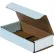 Global Industrial™ Corrugated Mailers, 6-1/2"L x 3-1/4"W x 1-1/4"H, White - Pkg Qty 50