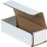 Global Industrial™ Corrugated Mailers, 6-1/2"L x 2-1/2"W x 1-3/4"H, White - Pkg Qty 50