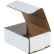 Global Industrial™ Corrugated Mailers, 6-1/2"L x 4-7/8"W x 2-5/8"H, White - Pkg Qty 50