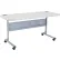 Interion® 72" x 24" Blow Molded Foldable Training Table - White