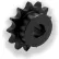 TRITAN Sprocket 25BS18HX1/2, 1/4" Pitch, 1/2" Finished Bore, 18 Teeth
