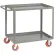 Little Giant® Welded Service Cart w/2 Lip Shelves, 2000 lb. Capacity, 48"L x 30"W x 35"H, Gray