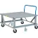 Little Giant® Ergonomic Adj. Height Pallet Stand with Handle PDSEH42486PH2FL - Solid Deck 48x42