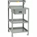 Little Giant Flat Surfaced Shop Desk w/ 3 Shelves, 24"W x 22"D, Gray