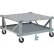 Little Giant® Adj. Height Mobile Pallet Stand w/Lower Deck, 48"x48" Solid Deck & Load Retainers