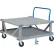 Little Giant® Adj. Height Mobile Pallet Stand w/ Handle, 40" x 48" Solid Deck & Load Retainers