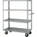 Little Giant® Shelf Truck w/4 Shelves, 3600 lb. Capacity, 48"L x 24"W x 63"H, Gray
