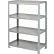 Little Giant® 4 Shelf, HD Welded Steel Open Shelving, 32"W x 18"D x 72"H, Starter, 12 GA, Gray