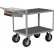 Little Giant® Instrument Cart w/Flat Shelves & Mat, 1200 lb. Cap, 48"L x 24"W x 34"H, Gray