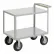 Little Giant® Instrument Cart w/Shelves & Hand Guard, 1200 lb. Cap, 48"L x 30"W x 34"H, Gray