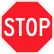 Brady® 115589 Stop Sign, 12"H X 12"W, HIP Reflective Sign, Aluminum, 12"W x 12"H