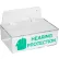 Brady® Hearing Dispenser With Lid, Acrylic, 9"W x 3"H