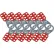 Brady® Steel Lockout Hasp, 1" Jaw Clearance, 12/Pk, Steel, 1-3/4"W x 4-1/2"H