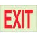 Brady® BradyGlo Exit Sign, Polyester; Polystyrene, 10"W x 7"H