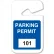 Brady® Rearview Mirror Hanging Tags, #101 - 200, Parking Permits, Blue, 2-3/4"W x 4-3/4"H