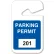 Brady® Rearview Mirror Hanging Tags, #201 - 300, Parking Permits, Blue, 2-3/4"W x 4-3/4"H
