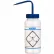 Bel-Art LDPE Wash Bottles 116460621, 500ml, Water Label, Blue Cap, Wide Mouth, 6/PK