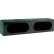 Dual Oval Black Steel Light Cabinet - LB3163