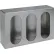 Triple Oval Primed Gray Steel Vertical Light Box - LB8133