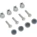 Nexel® Bushing/Glide, Stainless Steel - Set of 4