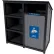 Busch Systems® Aspyre Aura™ Single Unit Towel Valet & Return, Gray/Black