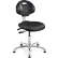 Bevco 7051E Everlast E Polyurethane ESD Chair, Aluminum Base, ESD Mushroom Glides, Black