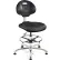 Bevco® Everlast Polyurethane ESD Chair, Mid Back, No Tilt, 17-1/2" - 25"H Seat, Black