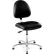 Bevco® Integra ESD Vinyl Upholstered Chair, 2 Way, Medium Back, 15-1/2" - 21"H Seat, Black