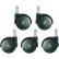 Bevco IBCS-ESD ESD Dual Wheel Interval Braking Casters