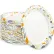 Boardwalk® Deerfield Printed Paper Plates, 9" Dia., Pack of 1000