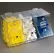 FTR Enterprises 3-Compartment Clear Acrylic Dispensing Bin with Magnets on Hopper Doors