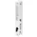 Prime-Line C 1226 Sliding Door Flush Latch, White