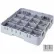Cambro 16S738151 - Camrack  Glass Rack 16 Compartments 7-3/4" Max. Height Soft Gray NSF - Pkg Qty 3