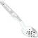 Cambro SPOP11CW135 - 11" Camwear Perforated Spoon, Clear - Pkg Qty 12