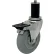 Durable Superior Casters Swivel Expansion Stem Caster - 4"Dia. Element, Derlin Bearings, Top Lk Brk