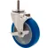Durable Superior Casters Swivel Stem Caster - 5"Dia. Nomadic, Threaded with Top Lock, 1-1/2"H Stem