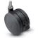 Shepherd® Threaded Stem Soft Tread Caster with Brake - 50mm Dia. 5/16-18 x 1 Stem Black